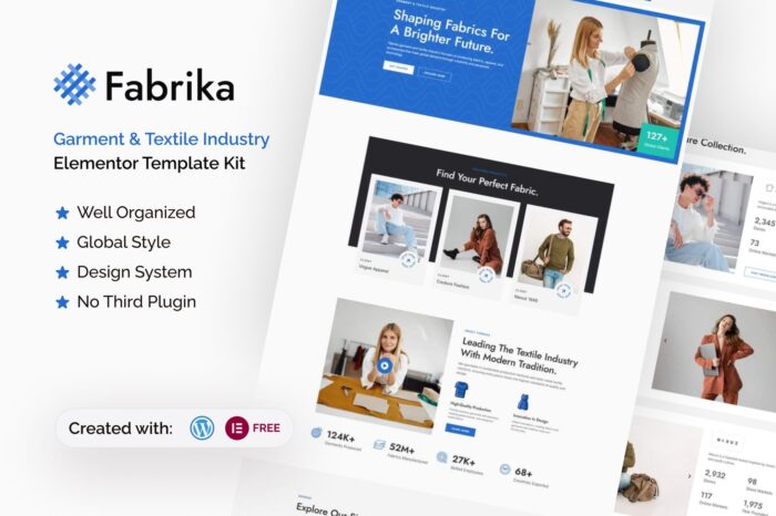 Fabrika - Garment & Textile Industry Elementor
